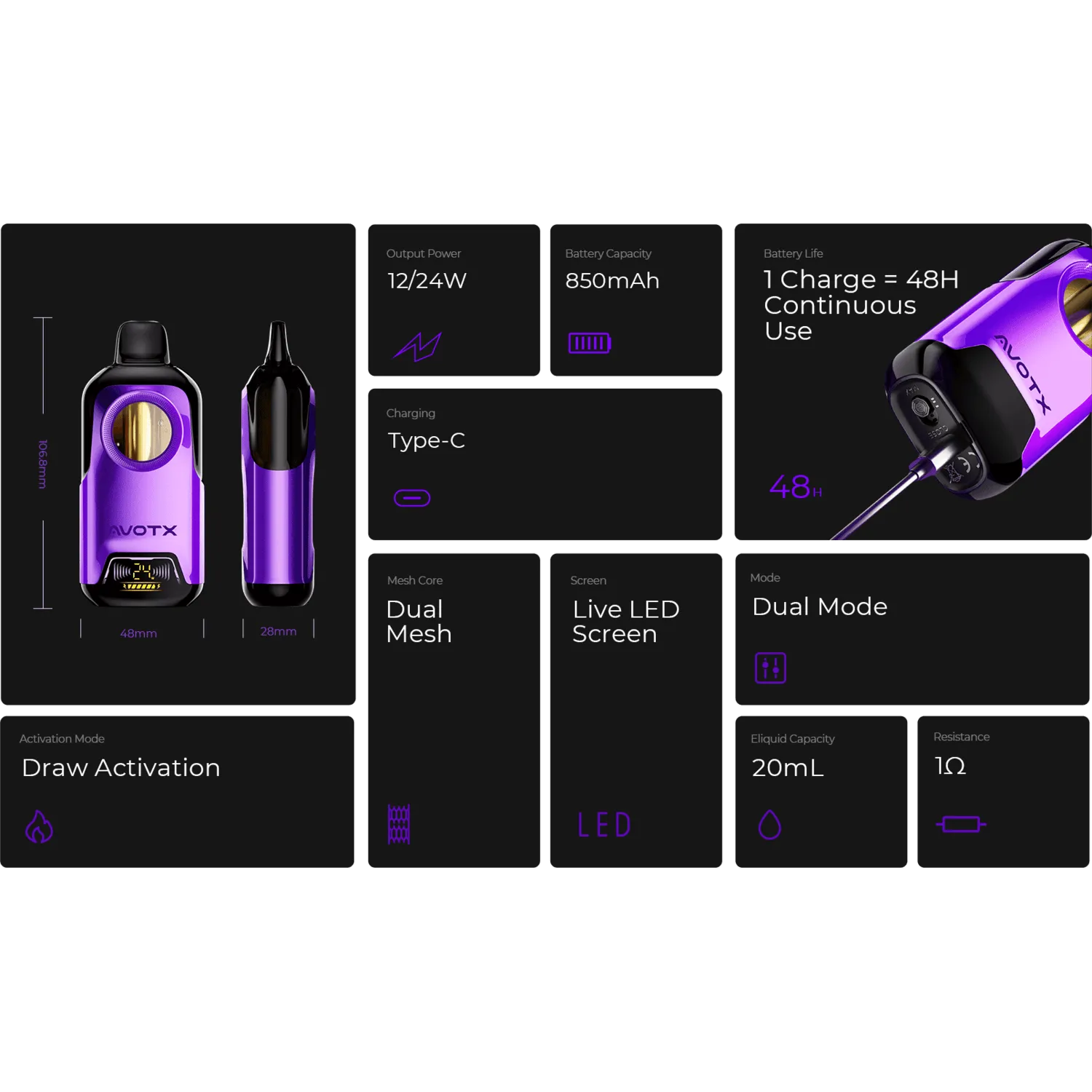 AVOTX Space 3 40K Disposable Vape - Image 2