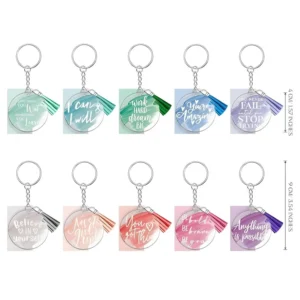 Inspirational Acrylic Keychain