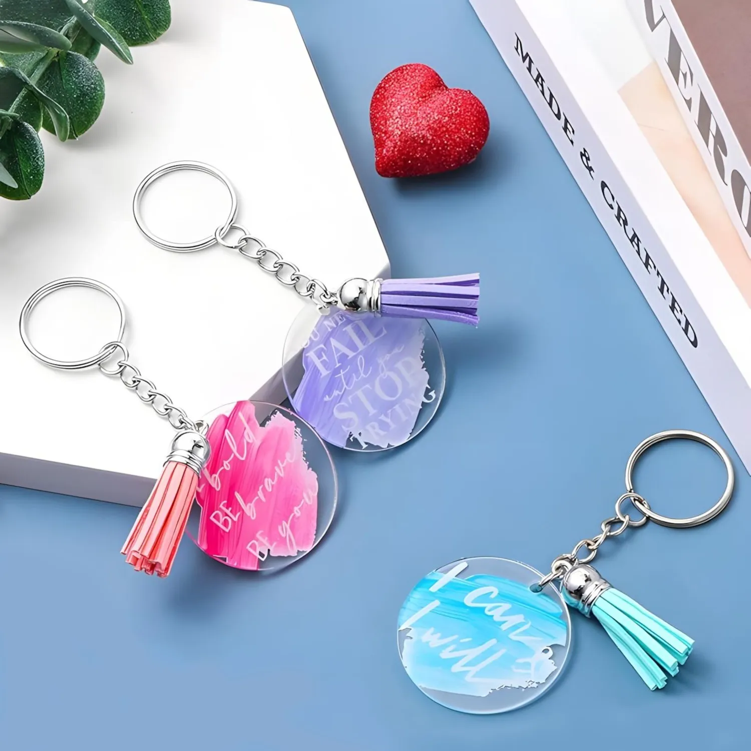 Inspirational Acrylic Keychain - Image 2