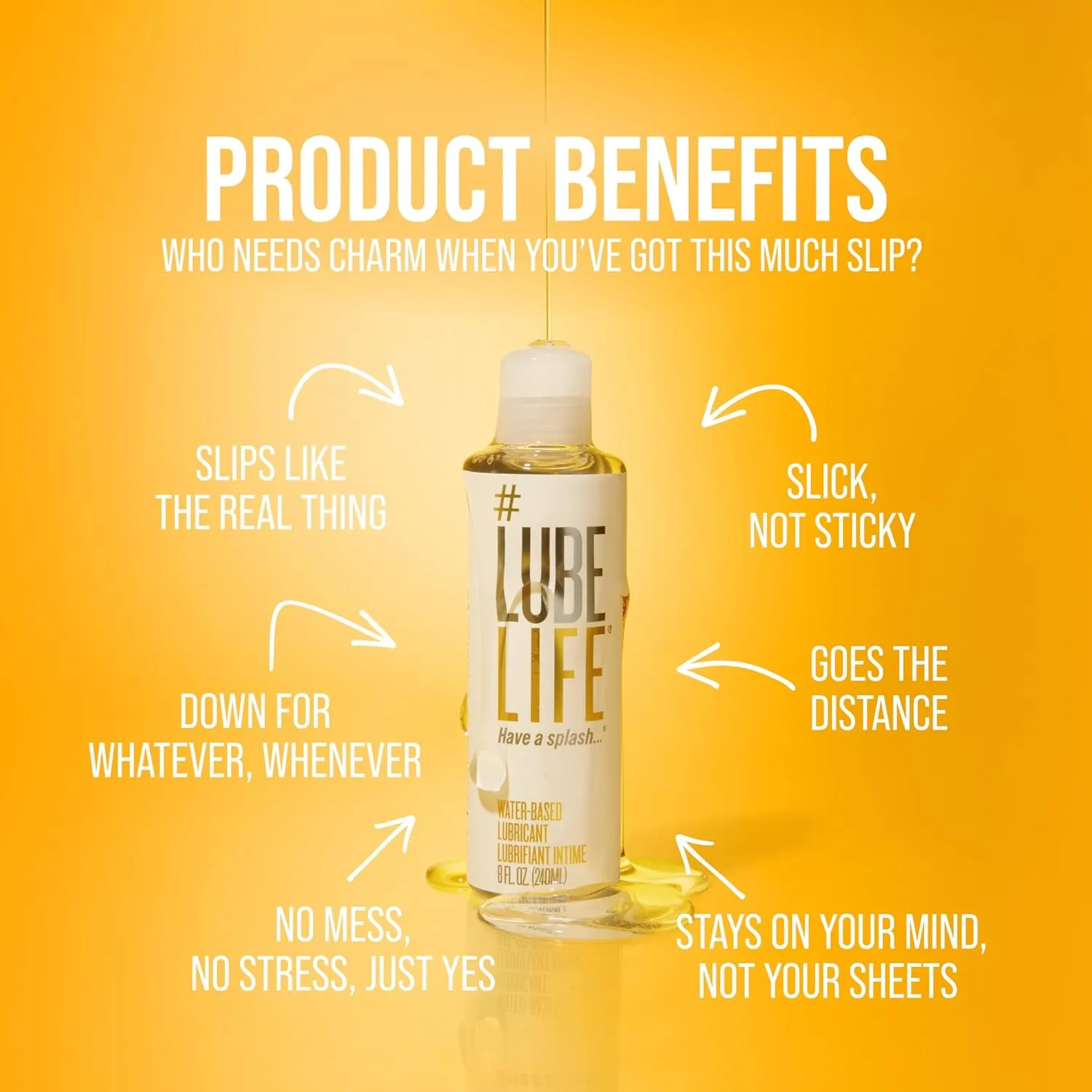 Lube Life Water Based Personal Lubricant, 8Fl Oz - Image 4