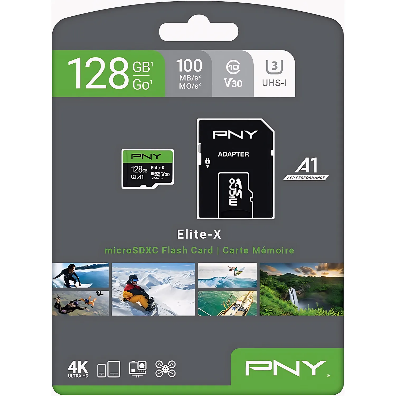 PNY Elite-X 128GB microSD Card