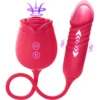 Rose with Thrusting G Spot Vibrator